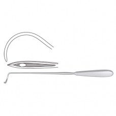 Deschamps Ligature Needle Sharp for Right Hand Stainless Steel, 27 cm - 10 3/4"